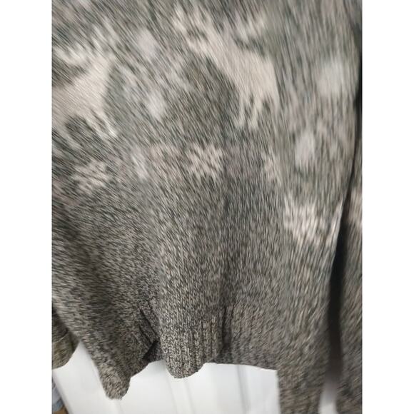 L.L. Bean Men's M Sweater Lambswool Blend Cowl/Shawl Neckline Heavy Cabin Core - Picture 6 of 11